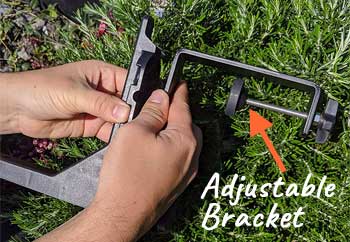 Adjustable Planter Bracket for Hanging on Balcony Railings