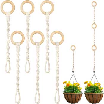 Woven Macrame Plant Hanging Extenders - the Easy Way to Adjust the Length of Your Macrame Plant Holder